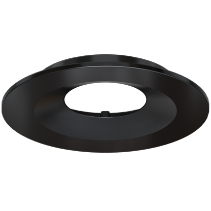 2 Inch Black Round Ultra Shallow Trim