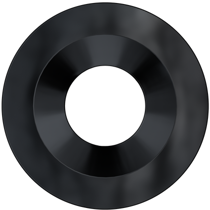 2 Inch Black Round Ultra Shallow Trim