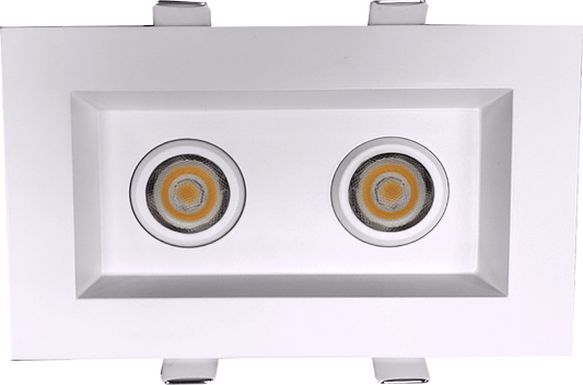 2” Double Head Regress Multiple Gimbal White