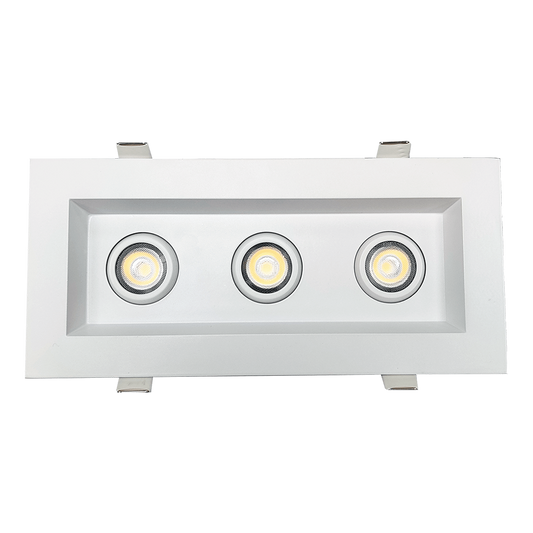 2” Triple Head Regress Multiple Gimbal White