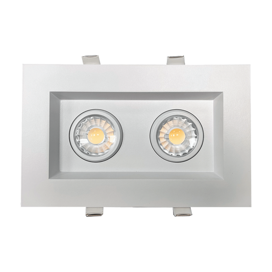 3” Double Head Regress Multiple Gimbal White