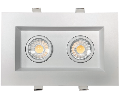 3” Double Head Regress Multiple Gimbal White