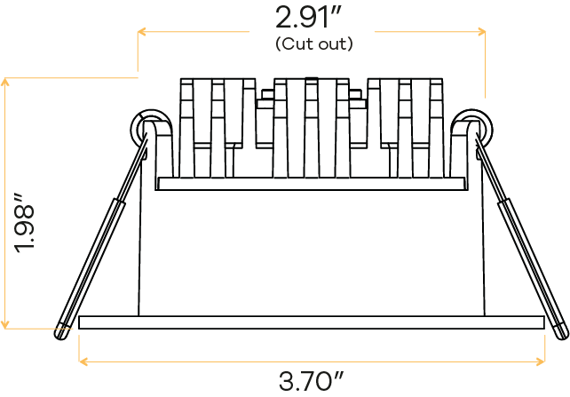 3" Round Regress slim