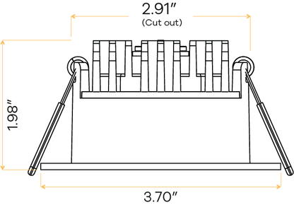 3" Round Regress slim