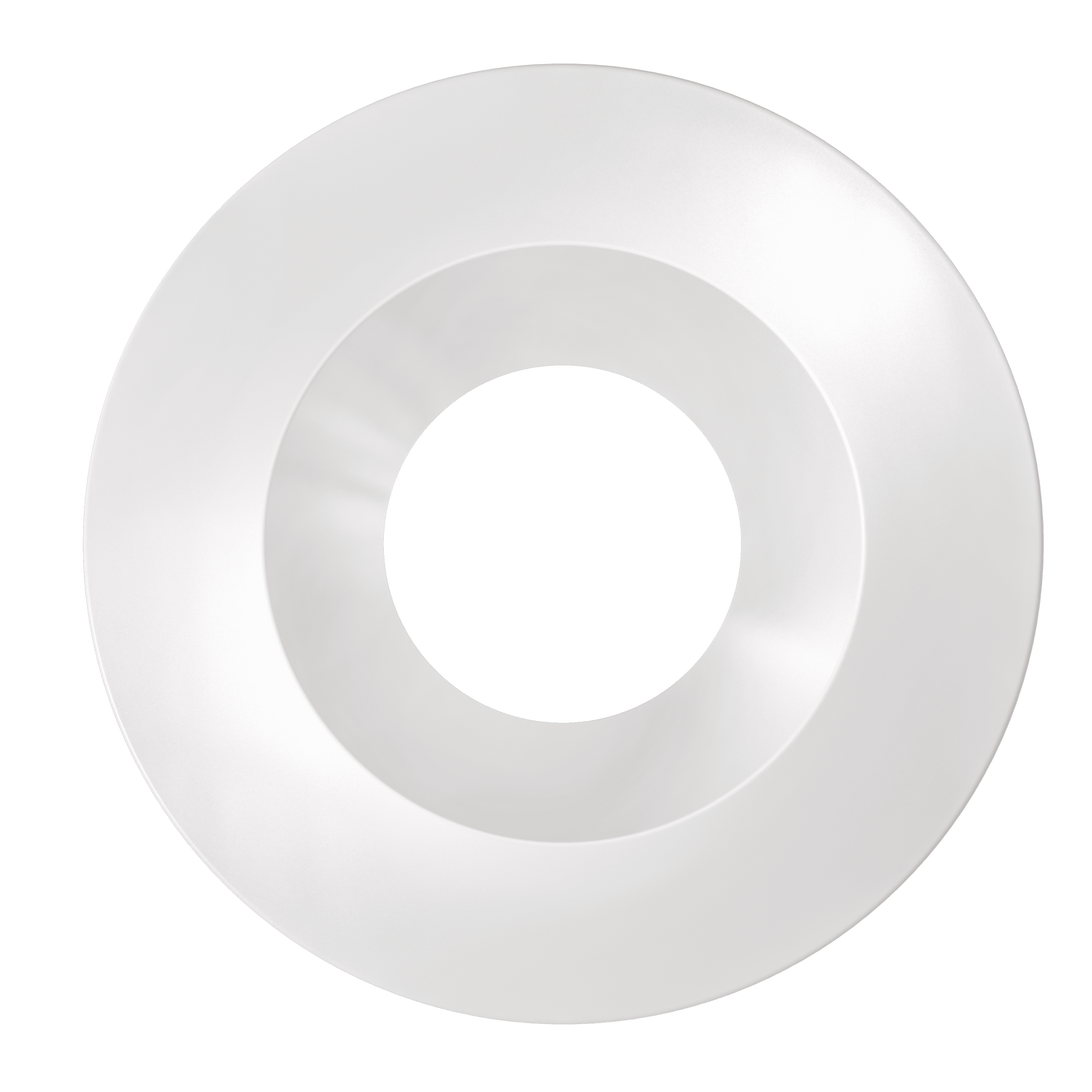 2 Inch White Round Trim