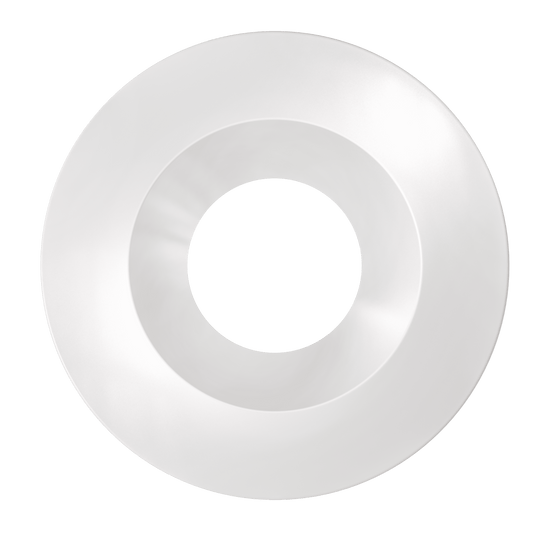 2 Inch White Round Trim