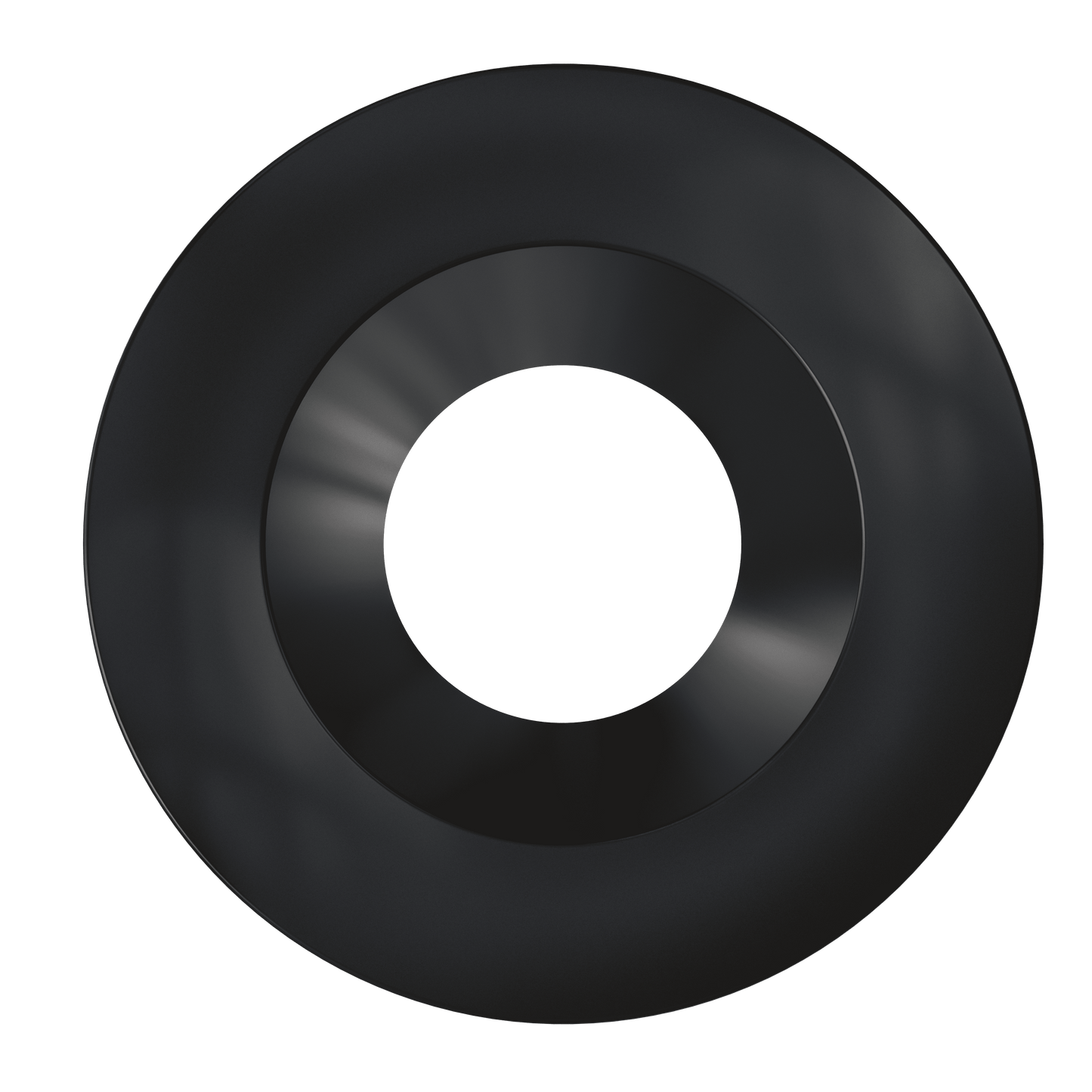 2 Inch Black Round Trim