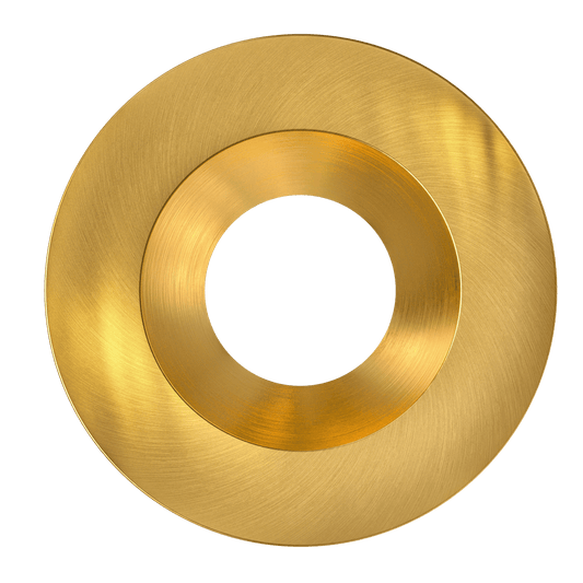 2 Inch Brushed Brass Round Trim