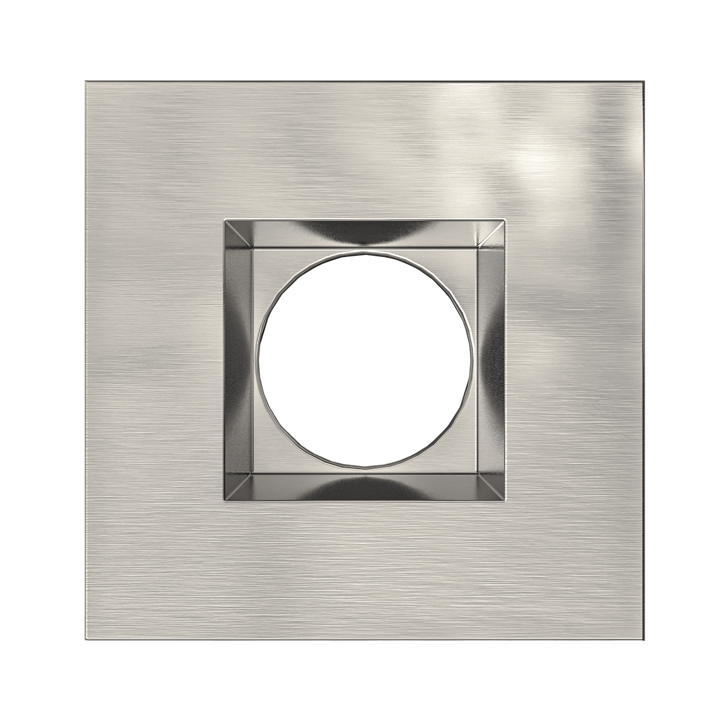 2 Inch Brushed Nickel Square Trim