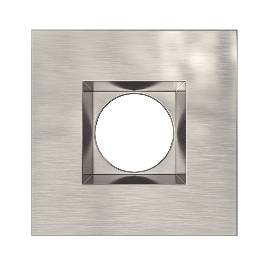 2 Inch Brushed Nickel Square Trim