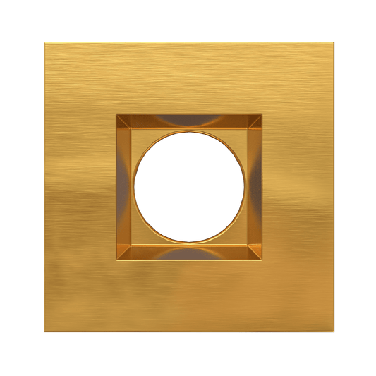 2 Inch Brushed Brass Square Trim
