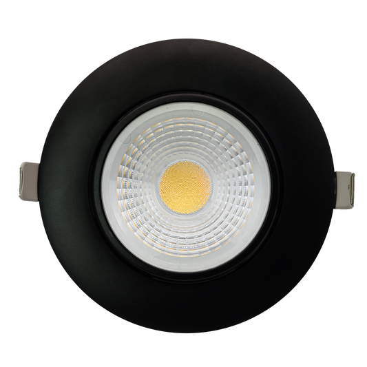 4" Round Flushed Gimbal (Black)