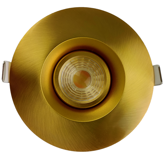 3” Round Regress Gimbal (Brushed Brass)