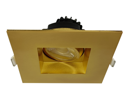3” Square Regress Gimbal (Brushed Brass)