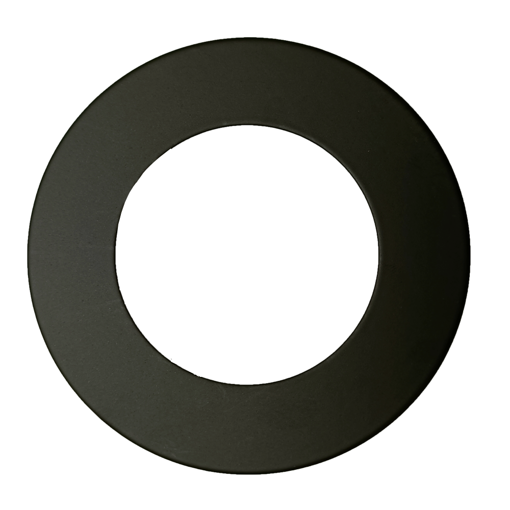 3" Round Slim Black Cover