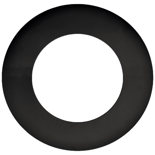 4" Round Slim Black Cover