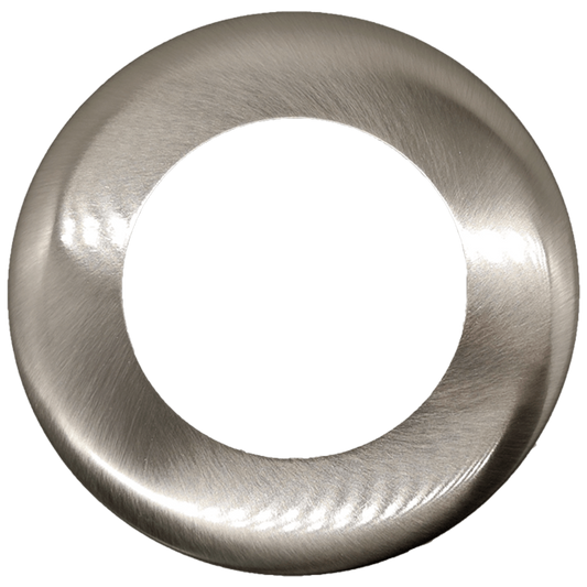 4" Round Slim Brushed Nickel Cover
