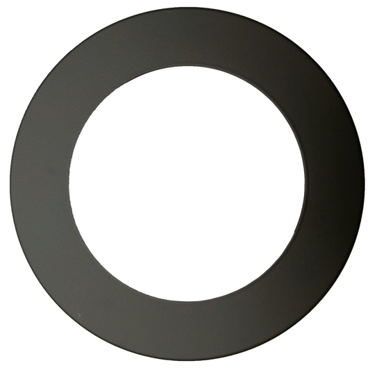 5" Round Slim Black Cover