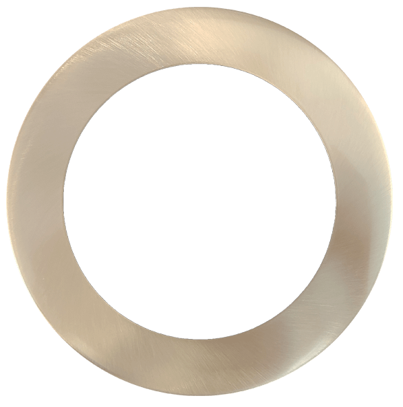 6" Round Slim Brushed Nickel Cover