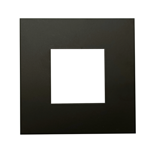 3" Square Slim Black Cover