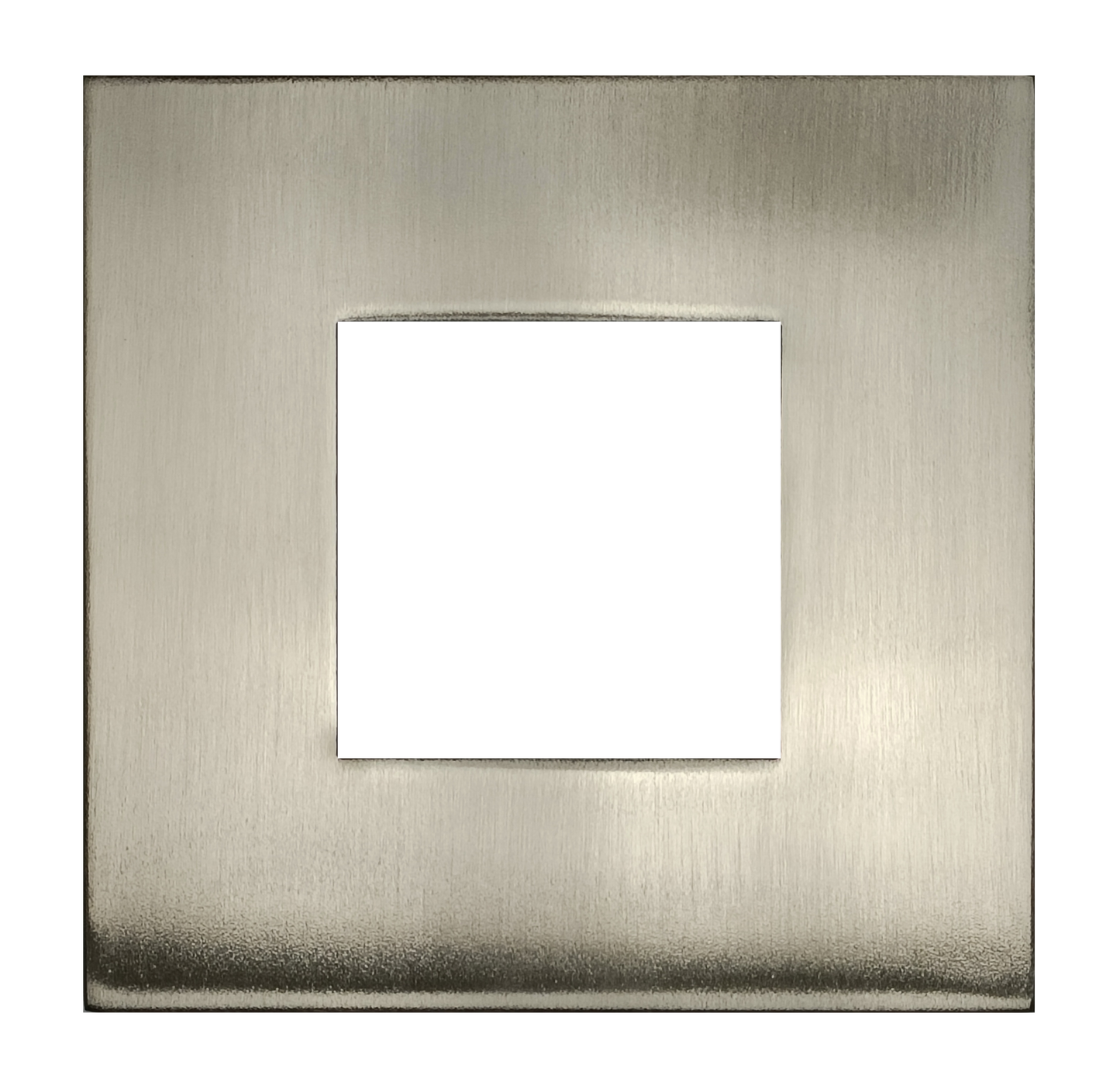 3" Square Slim Brushed Nickel Cover