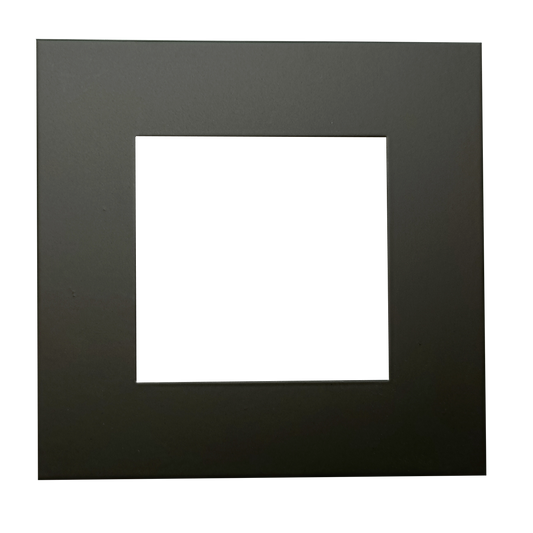 5" Square Slim Black Cover