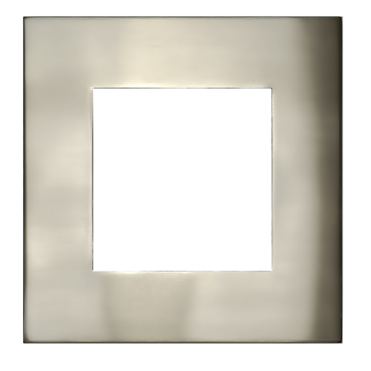 5" Square Slim Brushed Nickel Cover