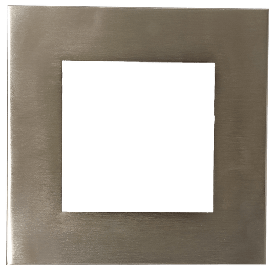 6" Square Slim Brushed Nickel Cover