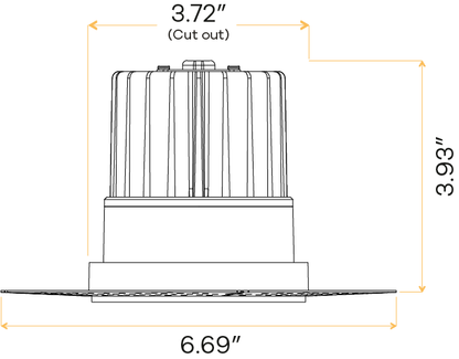 4” Round Trimless Luminaire