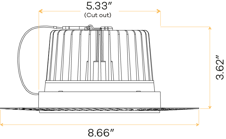 6” Round Trimless Luminaire