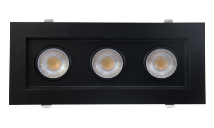 3.5” Triple Head Regress Multiple Gimbal Black