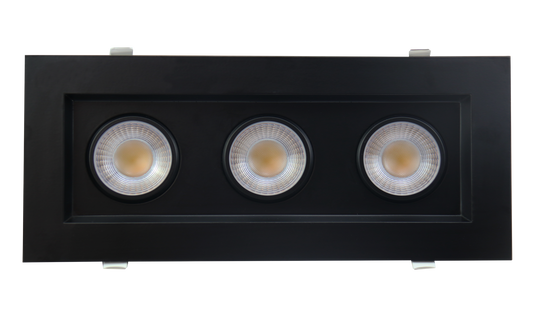3.5” Triple Head Regress Multiple Gimbal Black