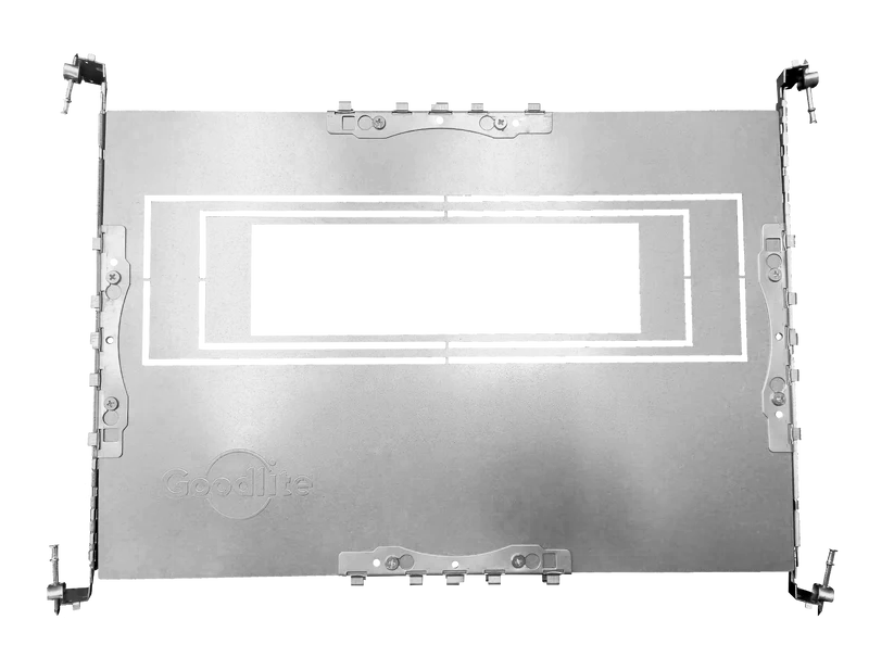 2", 3″, 4" Rectangular Flanged New construction plate