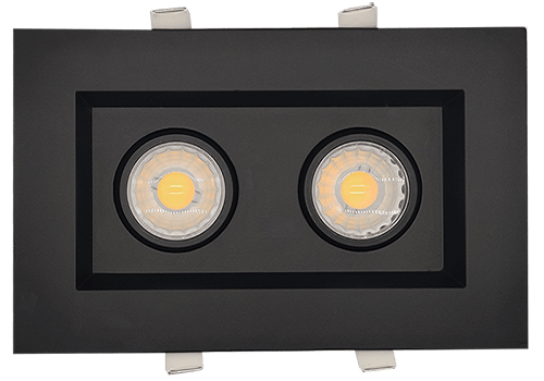 3” Double Head Regress Multiple Gimbal Black