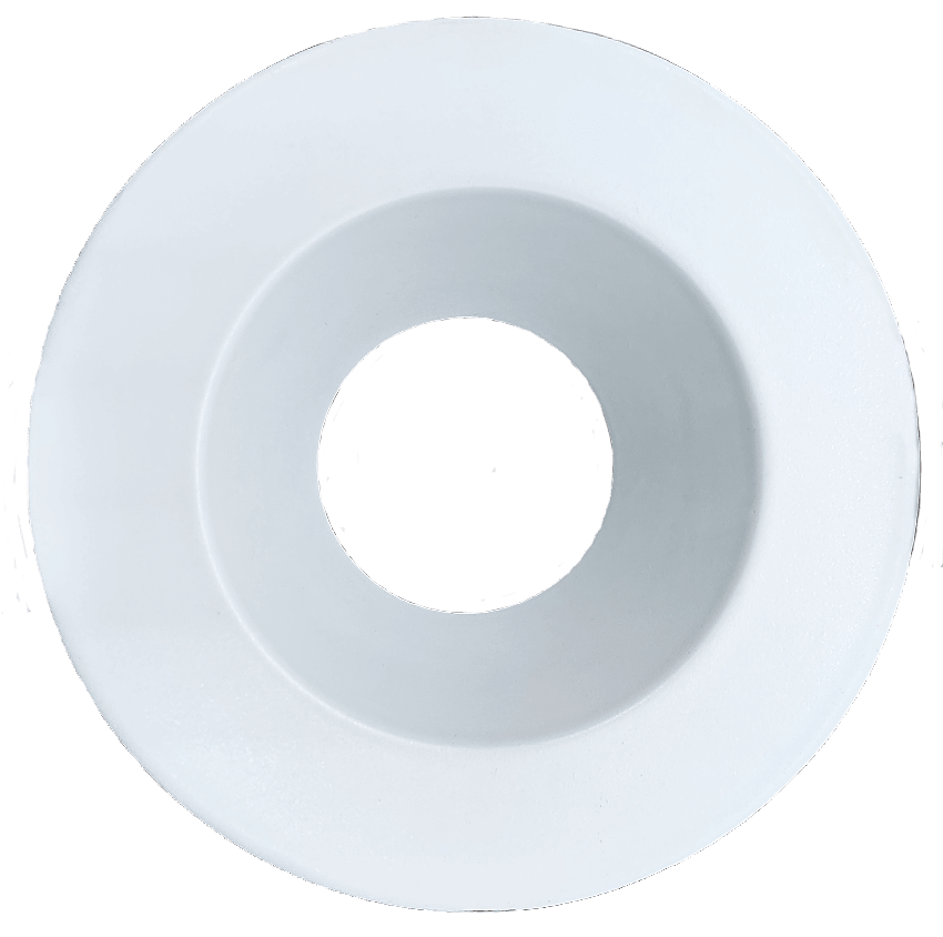 1 Inch White Round Trim