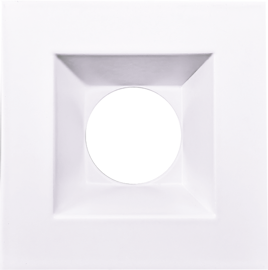 1 Inch White Square Trim