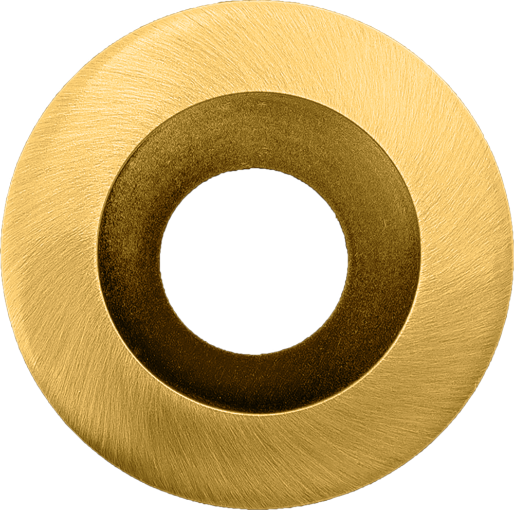 1 Inch Brushed Brass Round Trim