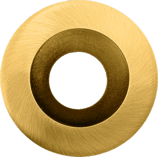 1 Inch Brushed Brass Round Trim