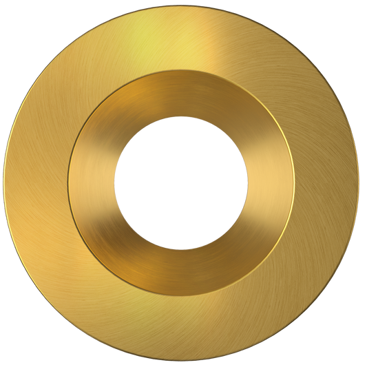 1 Inch Brushed Brass Round Trim