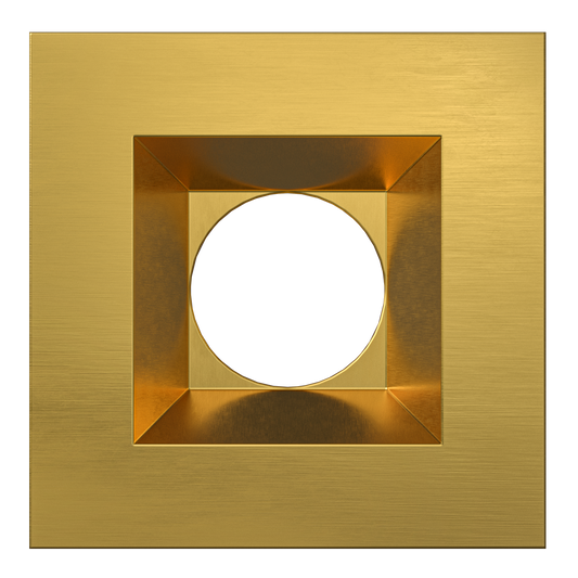 1 Inch Brushed Brass Square Trim