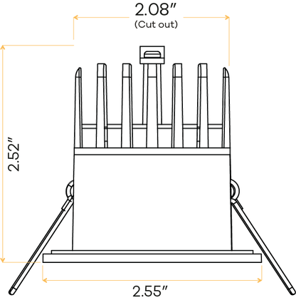 2" Round Regress slim