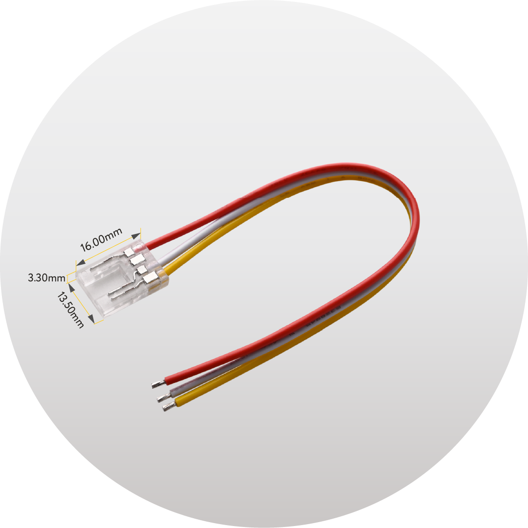 Clear CCT Connector with 6" Wire 5PK