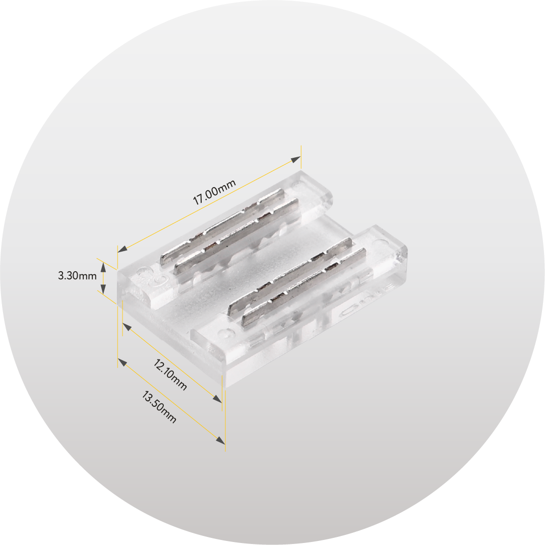 Clear CCT 180° Direct Connector 5PK