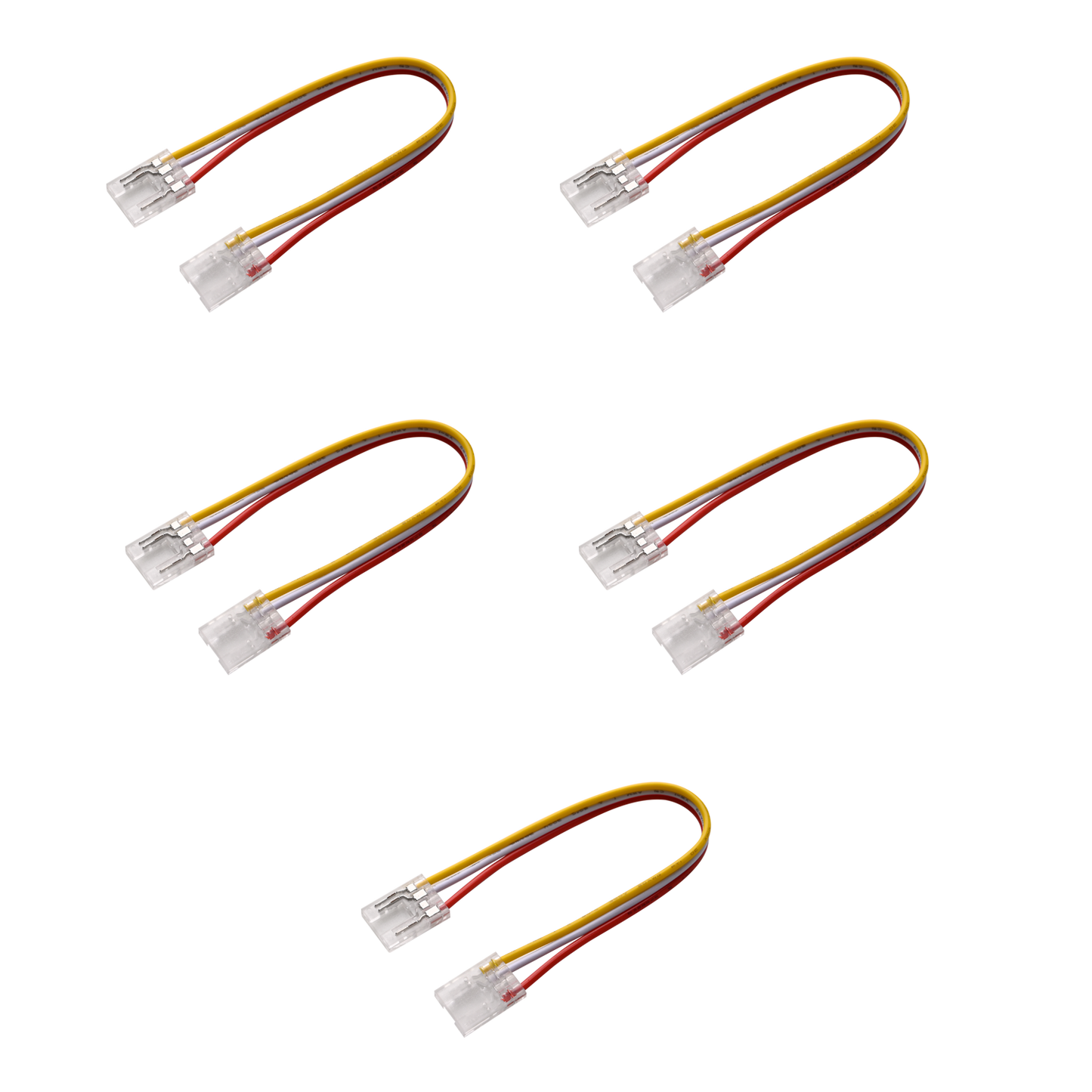 Clear CCT Connector with 6" Wire 5PK