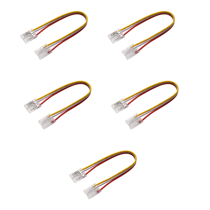 Clear CCT Connector with 6" Wire 5PK