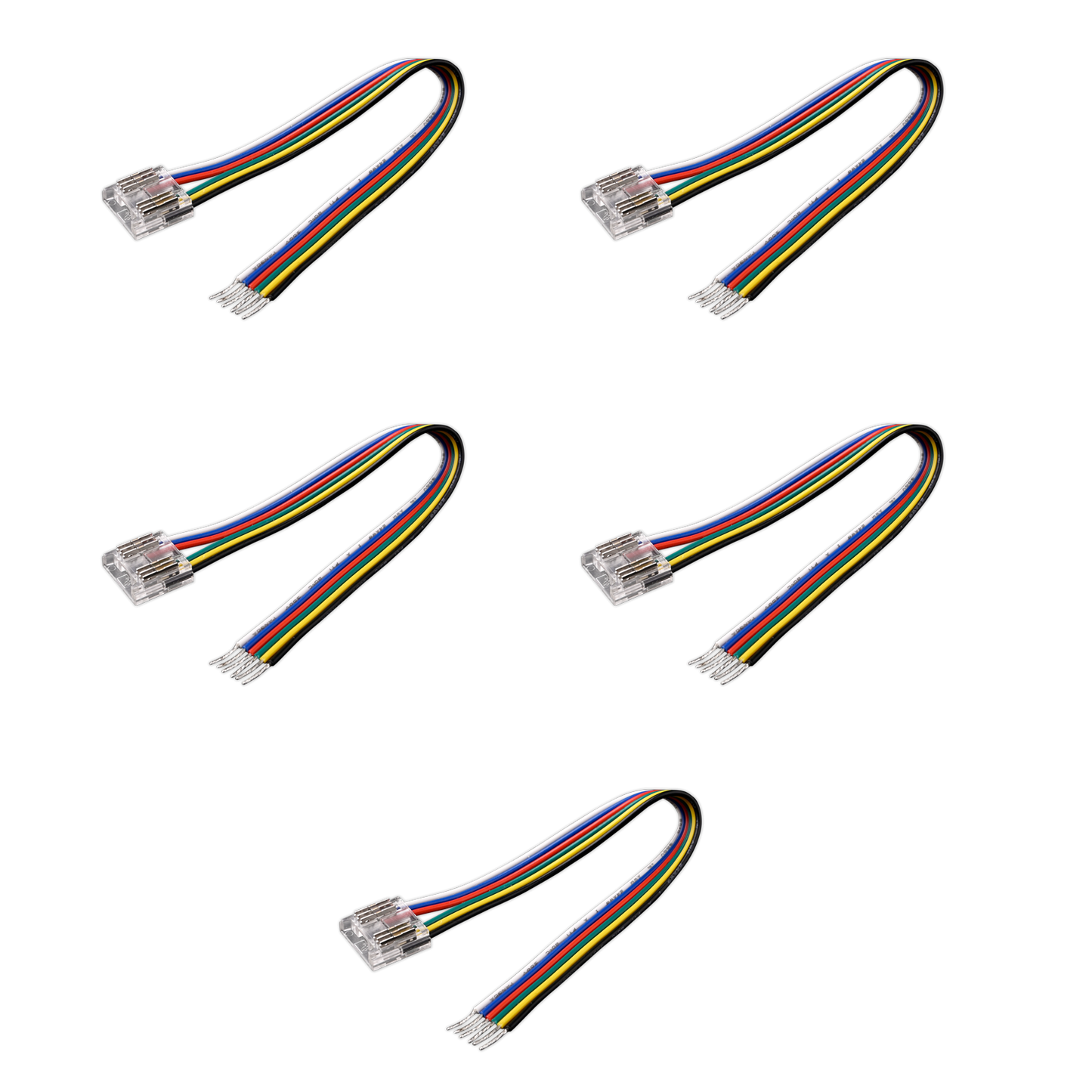 Clear RGBWW Starter Connector 5PK