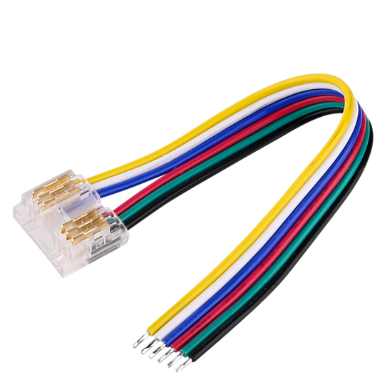 Clear RGBWW Starter Connector 5PK