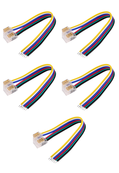 Clear RGBWW Starter Connector 5PK