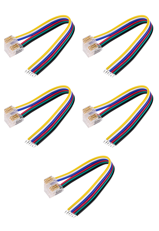 Clear RGBWW Starter Connector 5PK