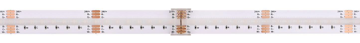 Clear RGBWW 180° Direct Connector 5PK